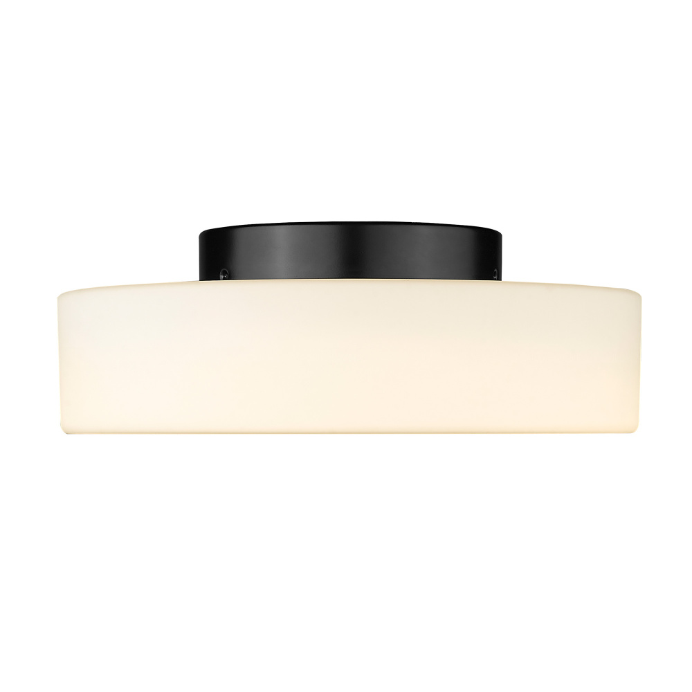 Wry Lighting Toli Integrated LED Flush Mount in Matte Black